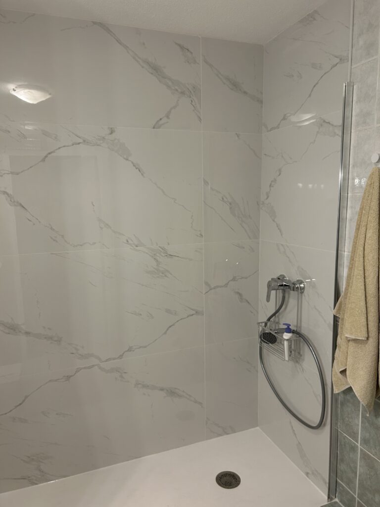 Retour client carrelage aspect marbre