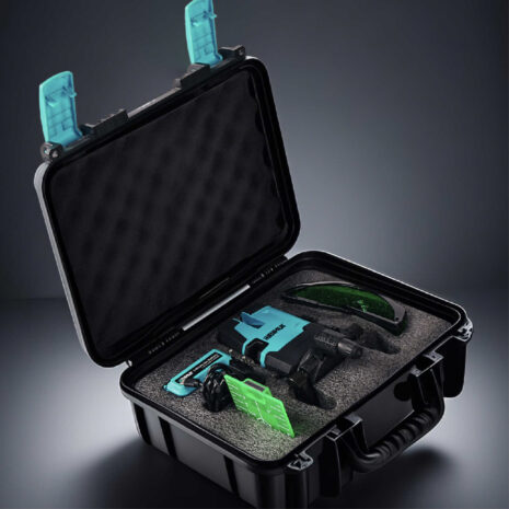 Niveau laser sur batterie 5 points - IP54 (2) Niveau laser sur batterie 5 points - IP54 (1)