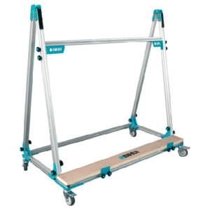 Chevalet pour double encollage sur roulettes – Grands formats