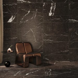 ambiance carrelage noir marbre